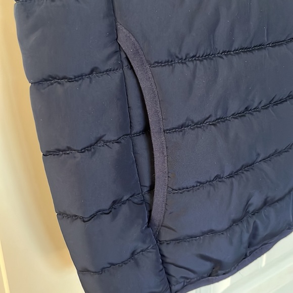 Chaps Men's Navy Sleeveless Front Pocket Puffer Vest Jacket Size XL - Picture 3 of 10